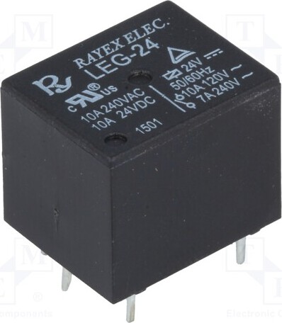 TNE 3x Relais: elektromagnetisch USpule : 24VDC 10A/120VAC Mini LEG-24 Elektromagnet _1GH_LEG-24