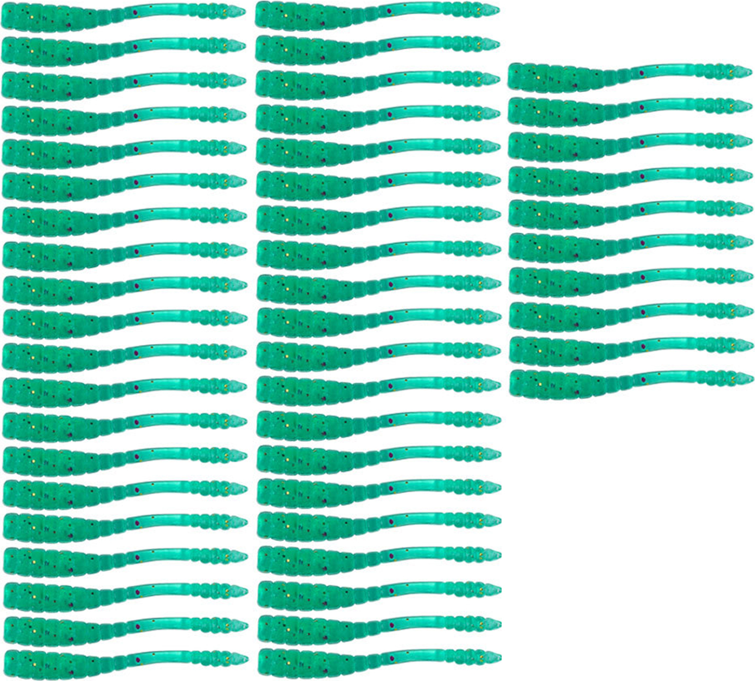 Bremen 50 Teile/satz 4CM/0,4G Weicher Wurmköder Realistische Bionic Spiral Maggot Künstliche Bunte Wurmköder Süßwasser Salzwasser Angelzubehör 4339260