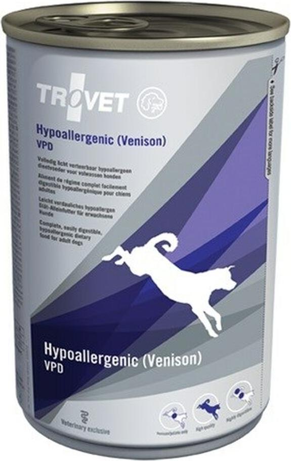 Trovet Dog Hypoallergenic VPD Hirschfleisch Dose 400g 4,99
