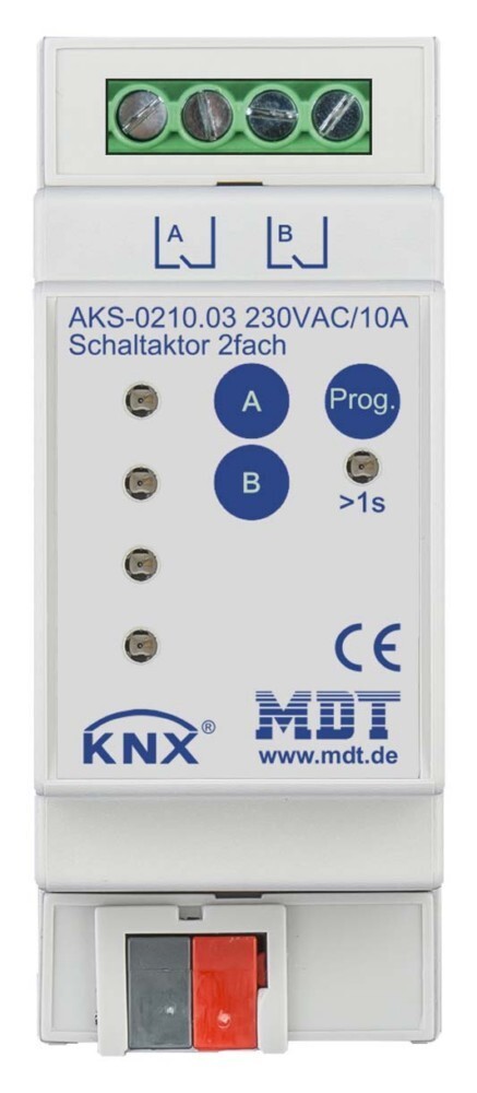 MDT technologies GmbH MDT technologies Schaltaktor 2-fach 2TE AKS-0210.03
