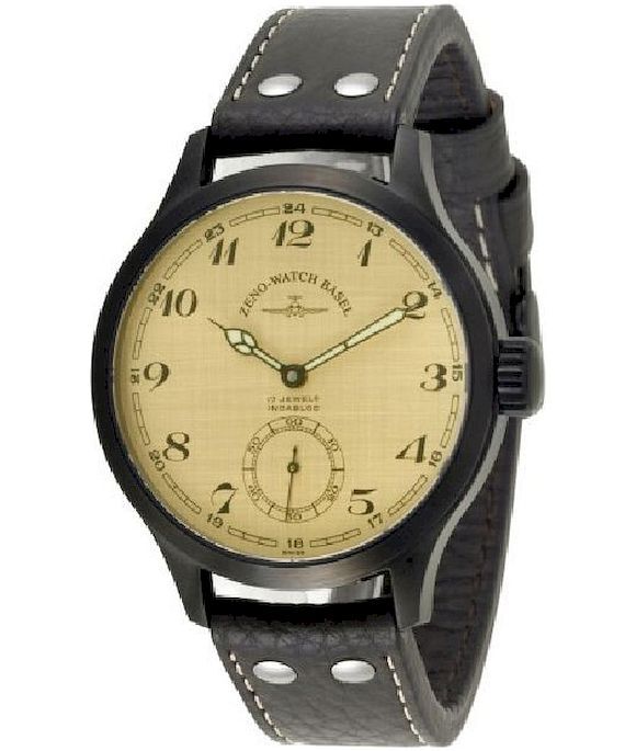 Zeno-Watch - Náramkové hodinky - Pánske - Chrono - OS Retro Retro - 8558-6-bk-i9-num