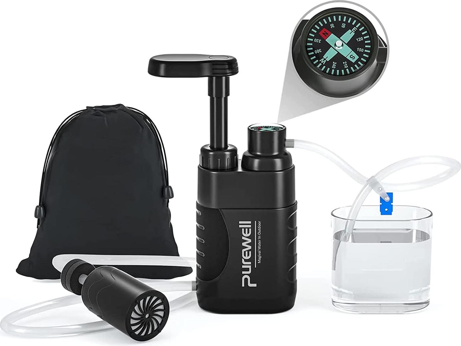 Markenlos Wasserreinigungsgerät - Wasserreinigungssystem - Wasserreinigungsfilter - Wasserreinigung Outdoor - Schwarz