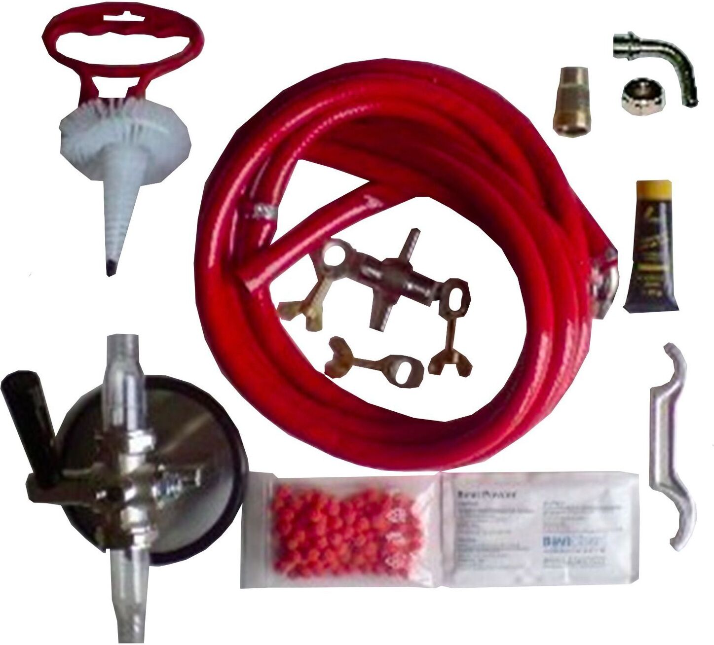 ich-zapfe Reinigungsset für Zapfanlage und Keg - groß - 2leitig - 7mm - 28mm Reinigungsadapter 443573