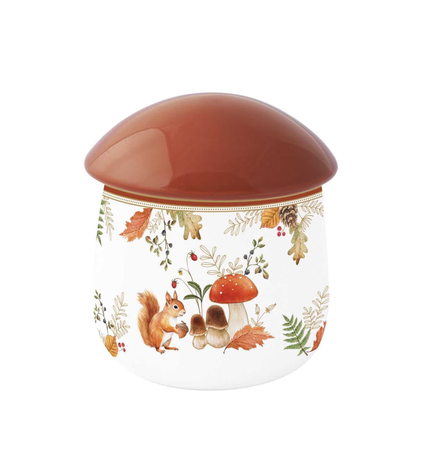 Vorratsdose AUTUMN BREEZE Herbst in Pilzform H. 14cm Porzellan Easy Life R2147#AUBR