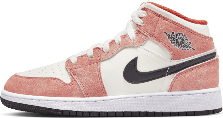 Nike Air Jordan 1 Mid SE Orange Suede GS - EU 37.5
