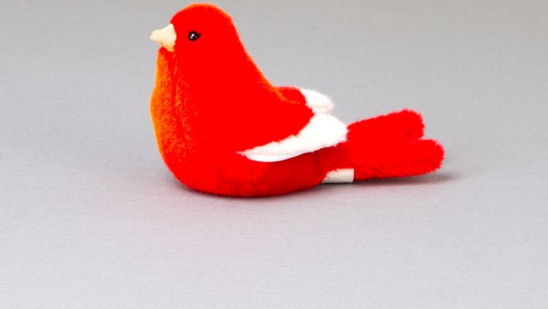 Kösen Kanarienvogel rot/weiß 15 cm 6572