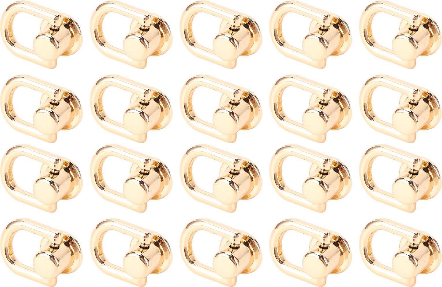 Gistuch 20pcs D Ring Nieten Metallschraube