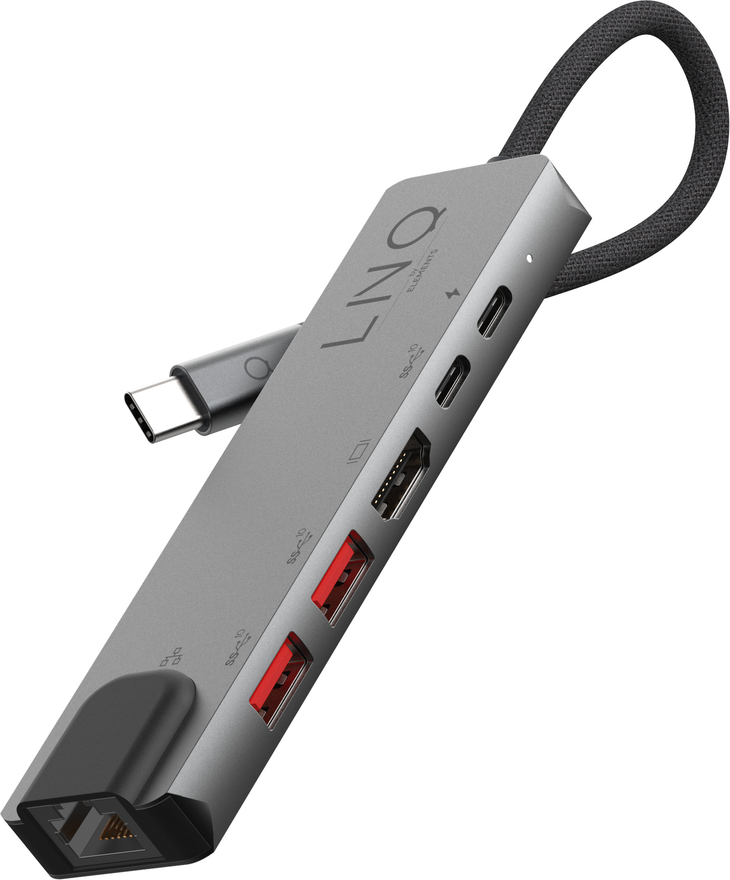 Linq Hub Usb-C 6In1 Pro Multiport (Hdmi 2.0 4K/60Hz, Usb-C Pd 100 W Für Strom, Usb-C 3.2, 2X Usb-A 3.2, Gbit Ethernet)