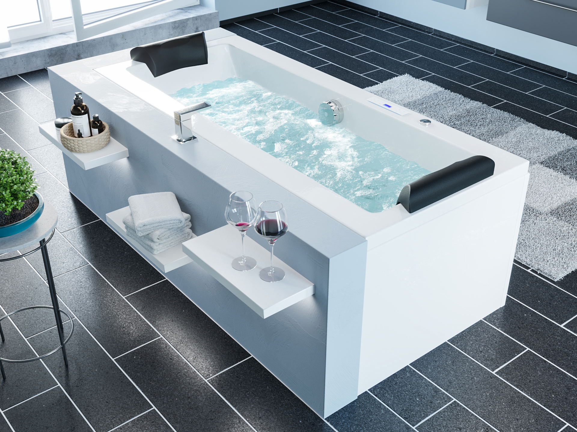 Magnolia Home Rechteck Whirlpool Deus 182x80 Germany 20 Düsen Befüllung Überlauf : Befüllung über den Überlauf Varianten: Befüllung über den Überlauf DEUSXBUE