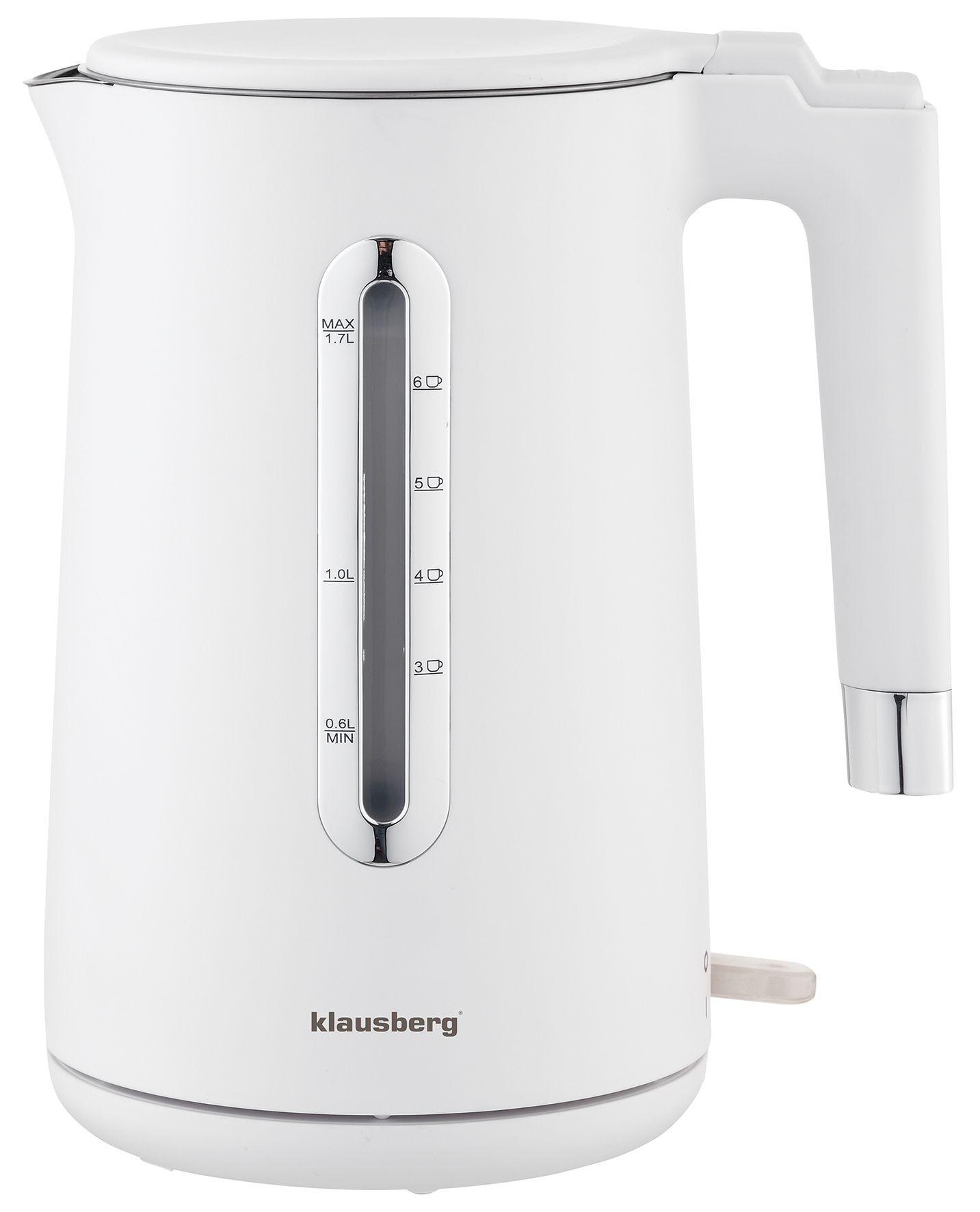 Wasserkocher 1,7 l Klausberg KB-7890 Weiß 61568