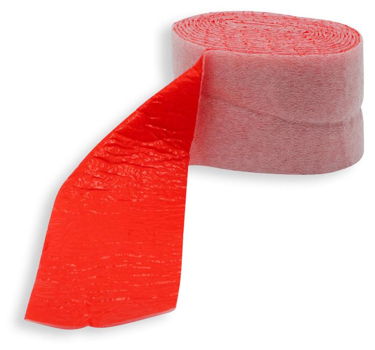 Sanpro PE-Schaum-Wickelband rot, Breite 70 mm, Dämmschicht 2 mm - Länge 3,6 m