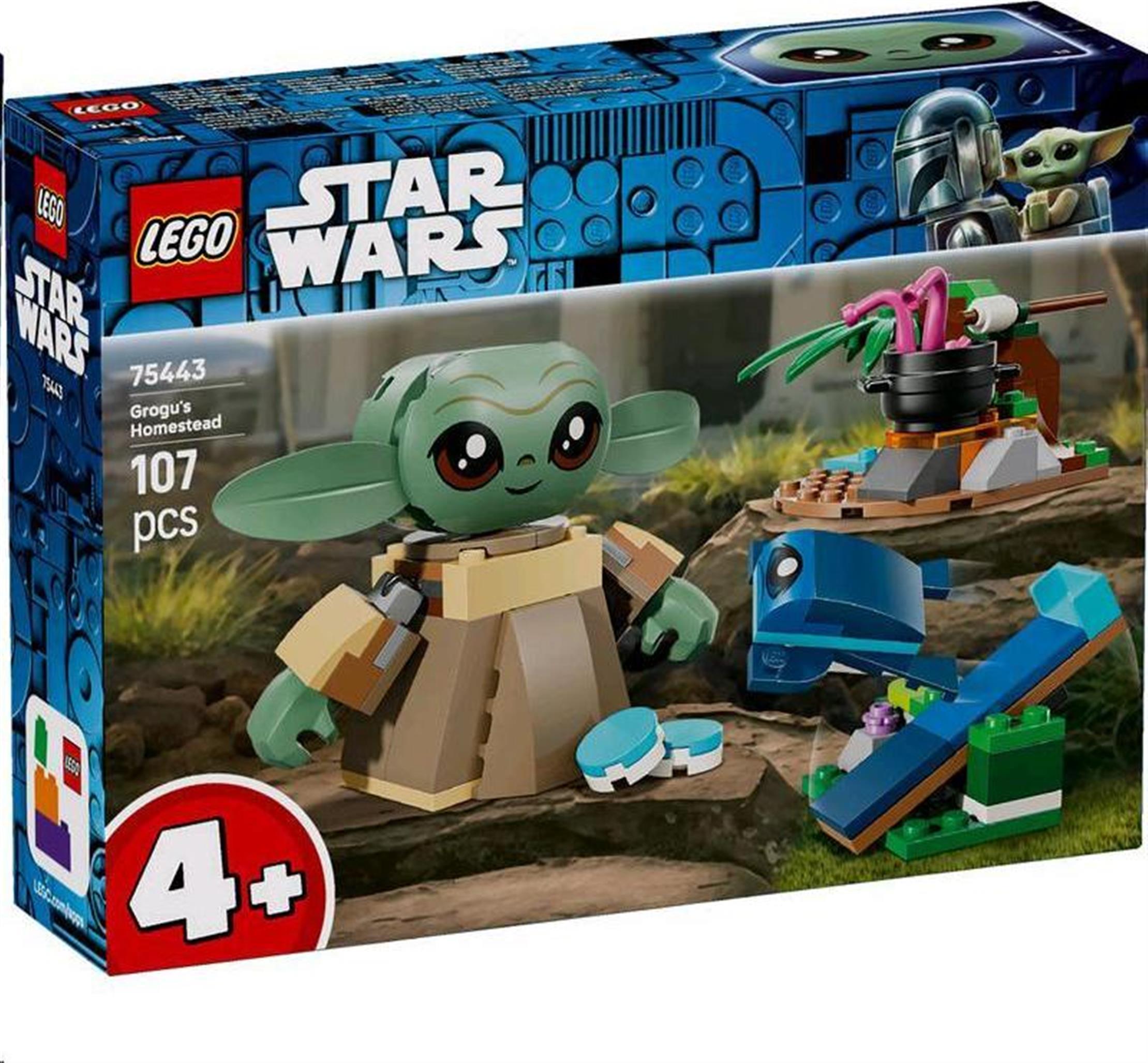 LEGO Star Wars Groguova usadlosť, Stavebnica, 4 rok / roky, Plast, 107 kusov, 227 g