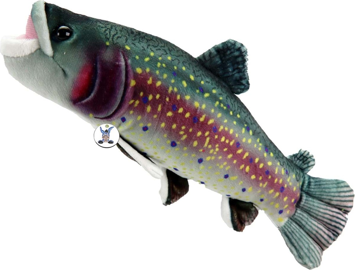 Kuscheltiere*biz Forelle Kuscheltier Fisch Regenbogenforelle Lachsforelle Plüschtier SPLASH KT531559