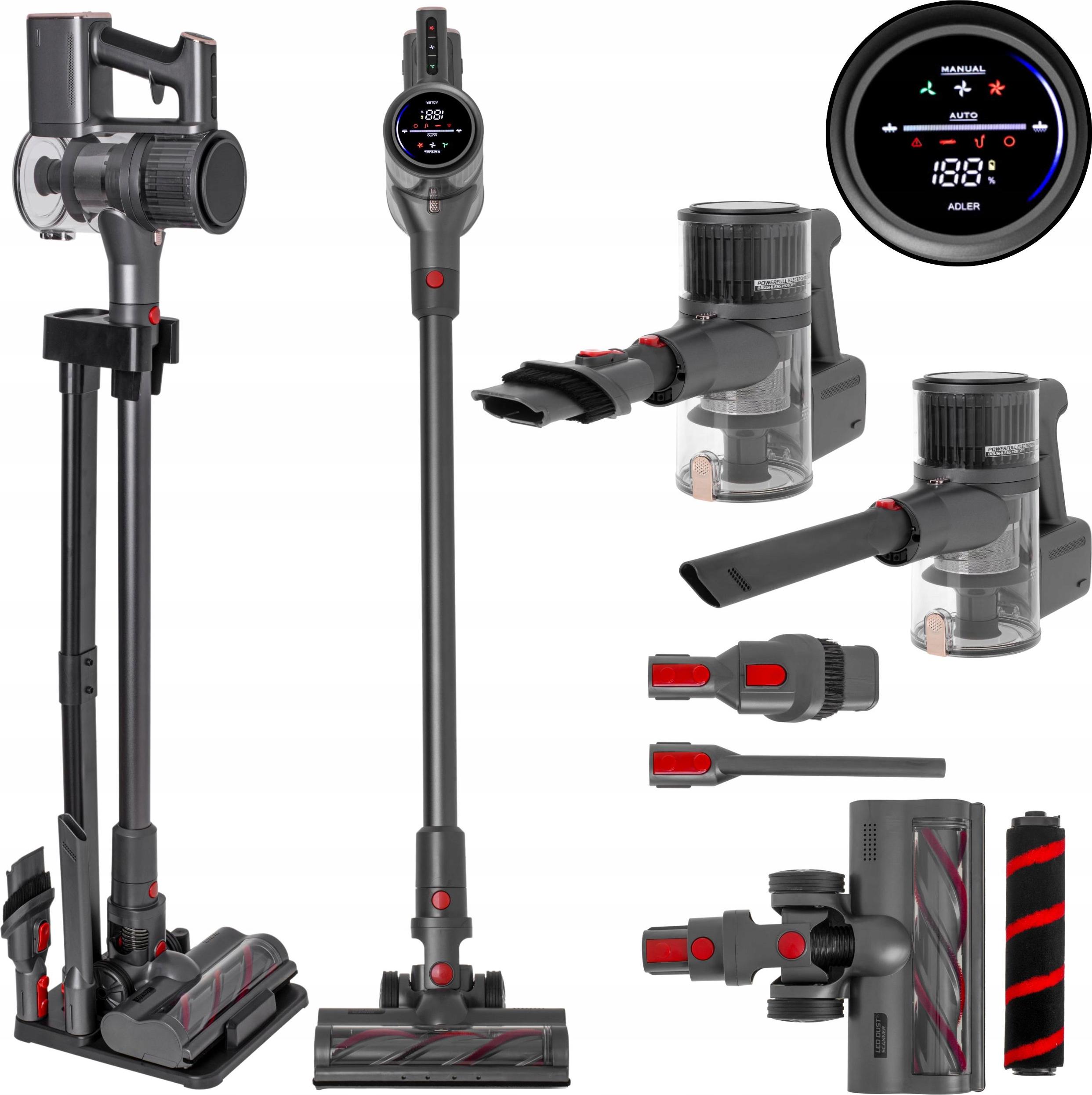 Staubsauger Schnurlos 400W Zyklon Hepa 55Min Elektrobürste