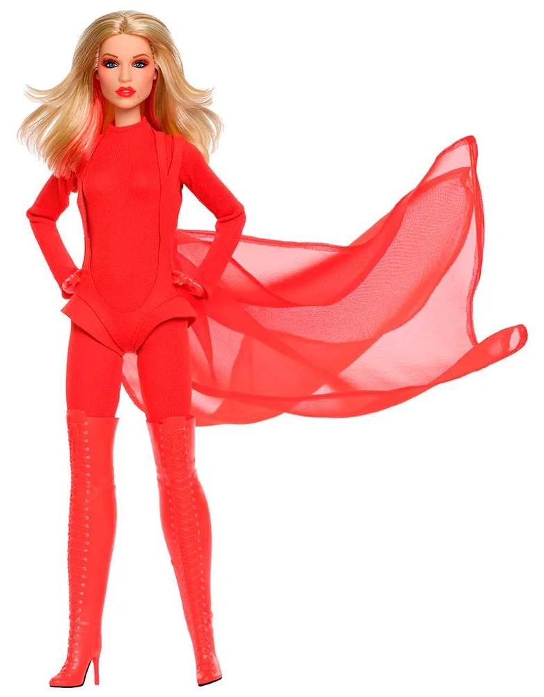Barbie Signature Kylie Minogue-Sammlerpuppe im Outfit des Musikvideos „Padam Padam“, Modepuppe, Weiblich, 6 Jahr(e), Mit Ton, 320 mm, Mehrfarbig JBJ38