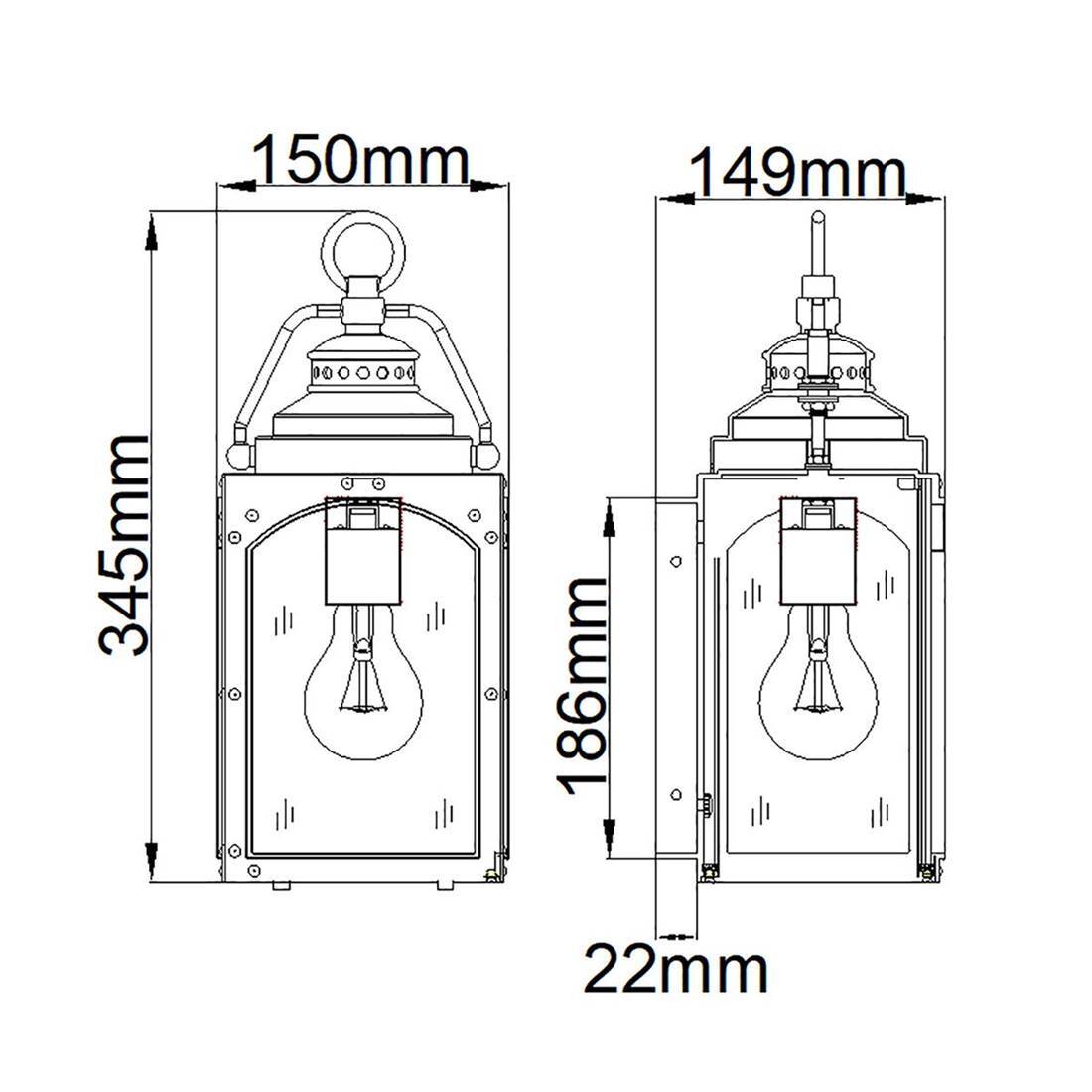 Elstead Lighting Randhurst Outdoor Wandleuchte kupfer Feiss FE-RANDHURST-S-CO