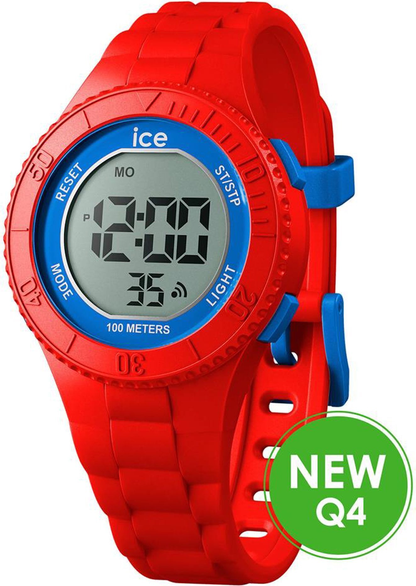 Hodinky Ice-Watch 021276 ICE digit Red blue small Uhr Mädchen Alarm rot