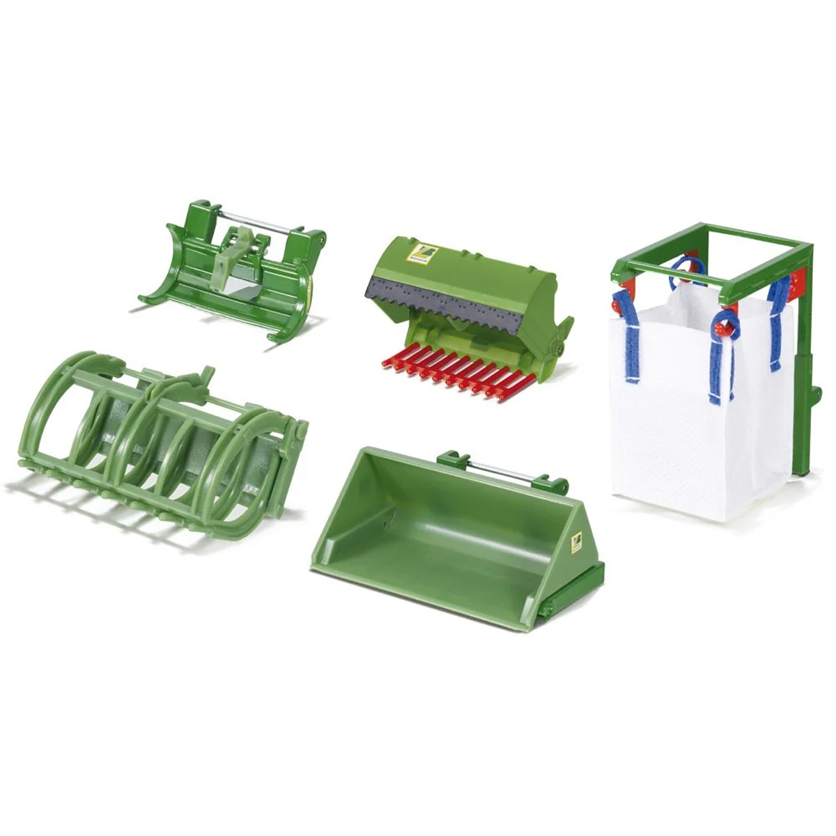 Accessoires Pour Chargeur Frontal Wiking Siku – Set B Vert – Échelle 1/32 – Pièces Détachées Pour Tracteur Jouet – Dès 14 Ans (collection)