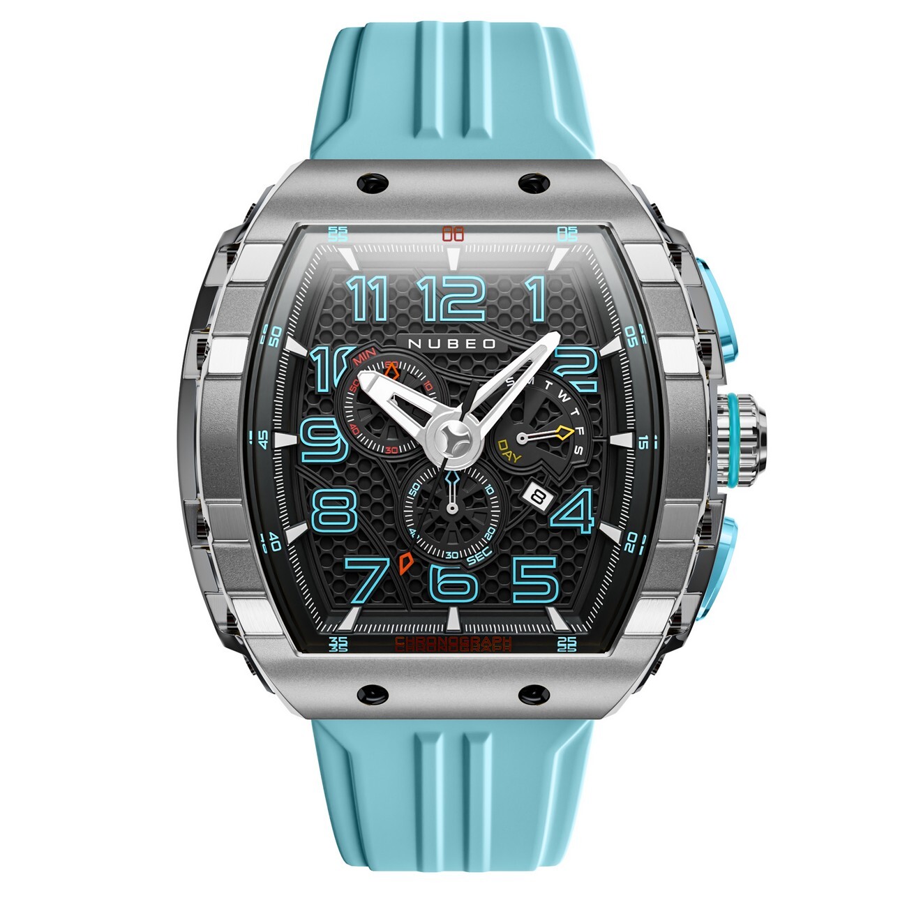 Nubeo NB-6088-02 Herrenuhr Magellan Retrograde Chronograph 49mm 5ATM