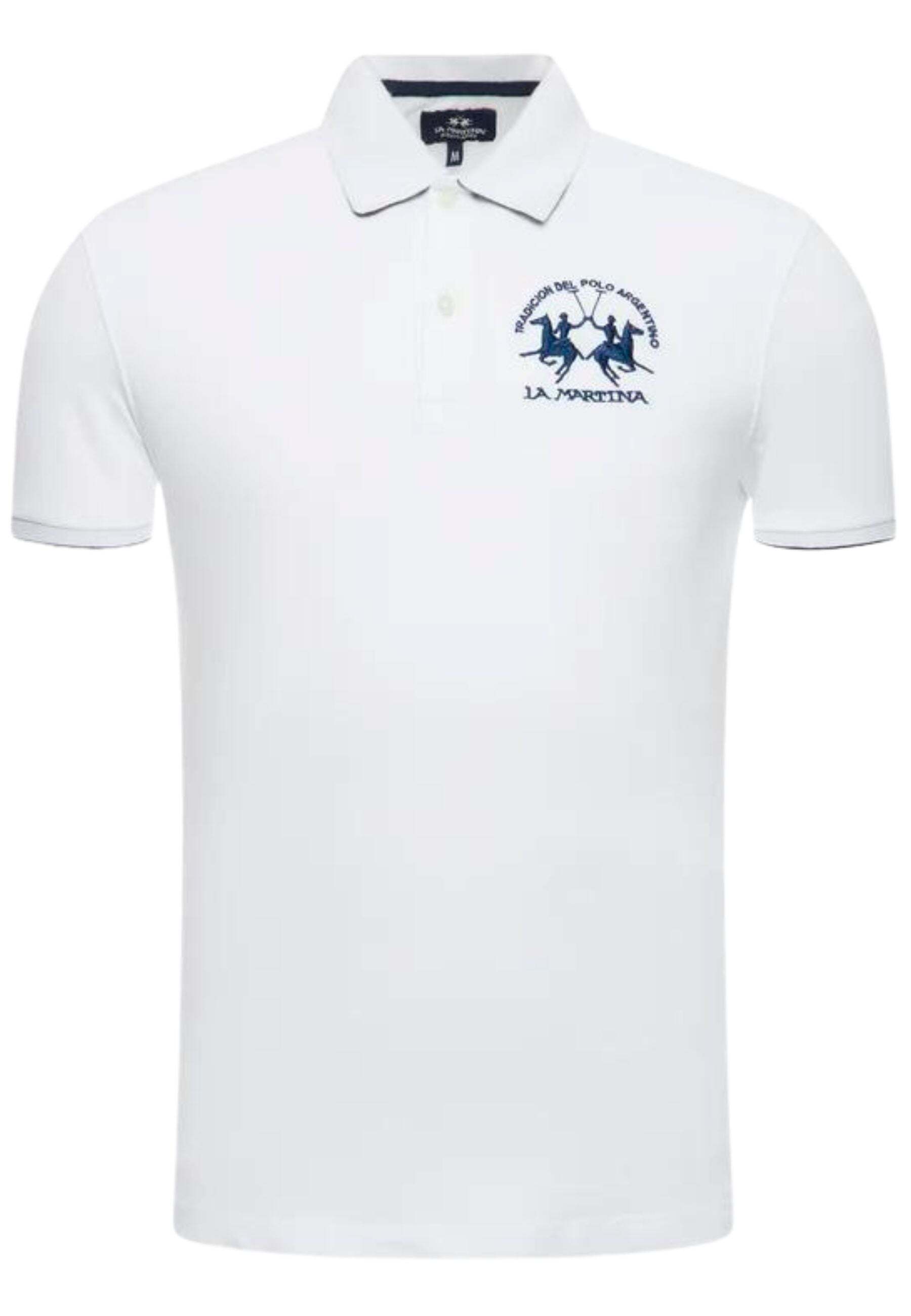 T-Shirt La Martina Ccmp01 Damen Weiß Baumwolle CCMP01-00001-M