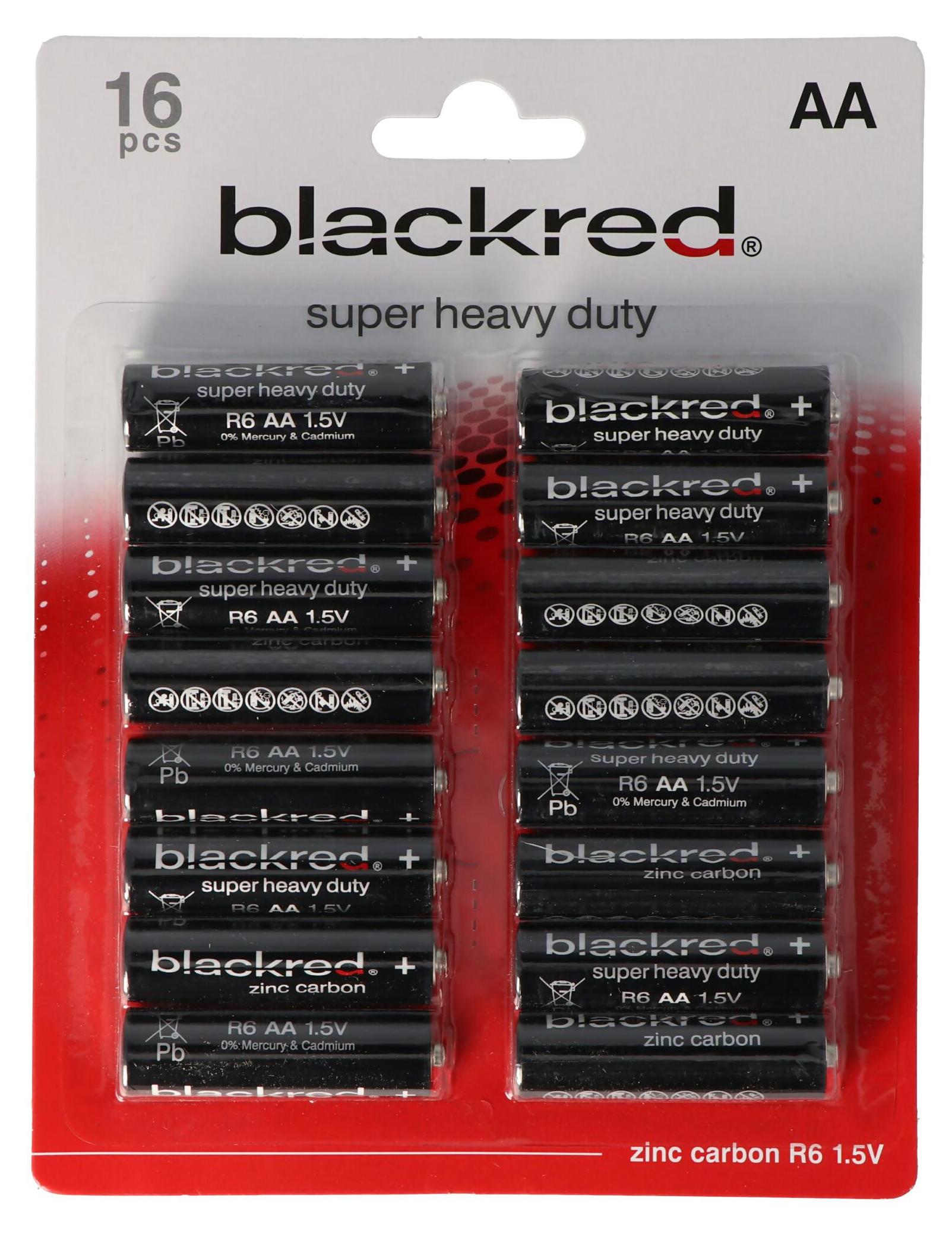 Camelion 16er Sparpack AA, R6, Mignon 1,5V Super Heavy Duty BP16 Batterien, nicht wiederaufladbar, für nicht hochstromlastige Geräte geeignet