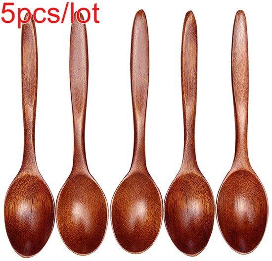 OEM 5er Pack Holz Löffel Bambus Kochgeschirr Suppengeschirr Essbesteck 2026