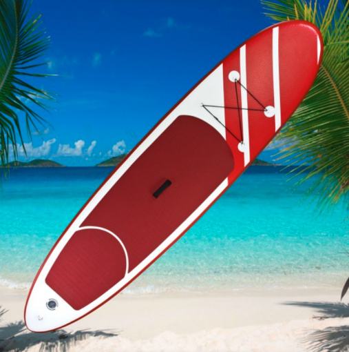 Dema Stand-Up Paddleboard nafukovací s príslušenstvom do 90 kg, 305x71 cm, červený 17672D