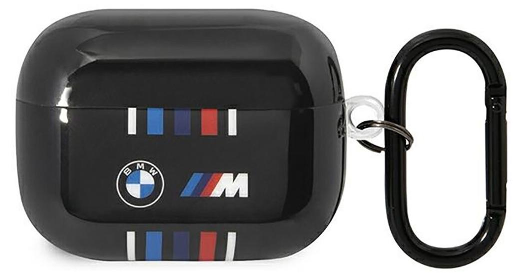 BMW Mehrfarbige Linien - Etui AirPods Pro (Czarny) BMAP22SWTK