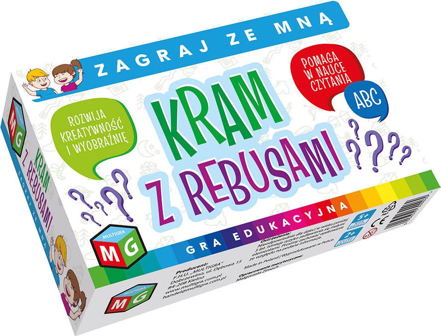 Multigra Lernspiel Rebus Stand Rätsel für Kinder ab 5 Jahren, Lesenlernen und Schreibenlernen