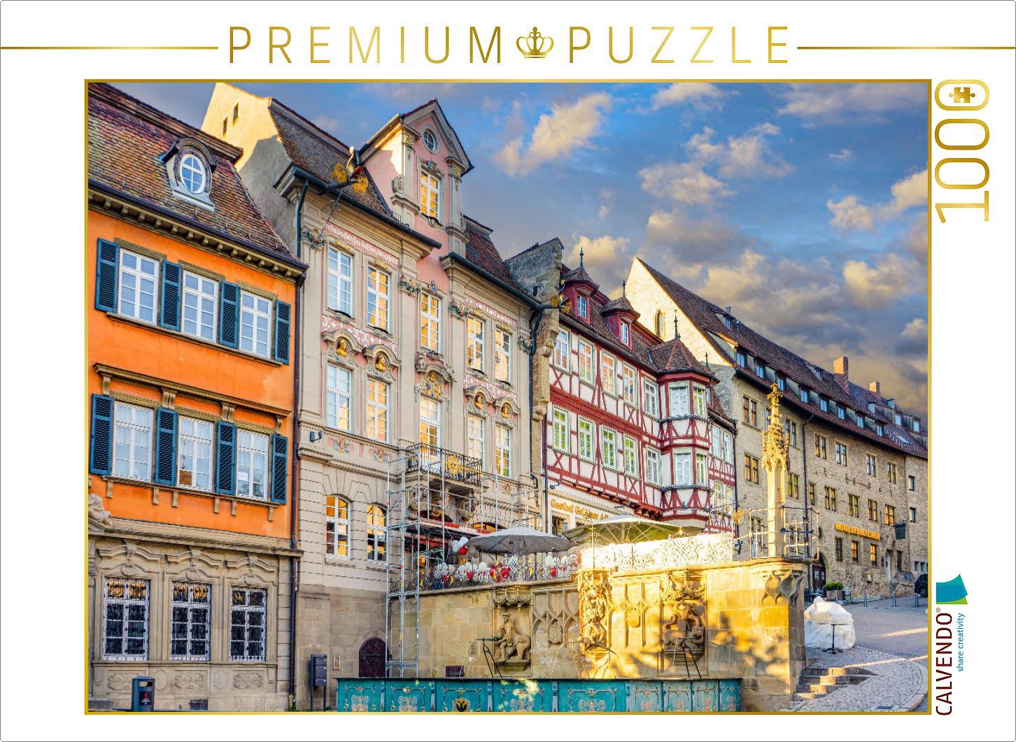 CALVENDO Puzzle Ratskeller am Markt Schwäbisch Hall | 1000 Teile Lege-Größe 64x48cm Foto-Puzzle für glückliche Stunden
