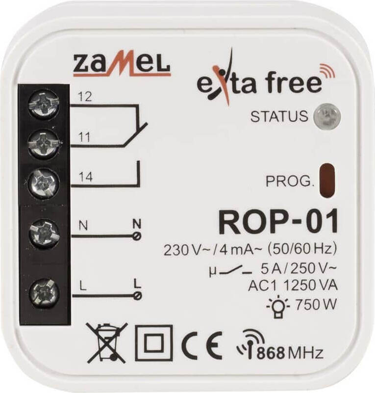 Zamel 1-Kanal Funkempfänger mit 5 Betriebsmodi ROP-01