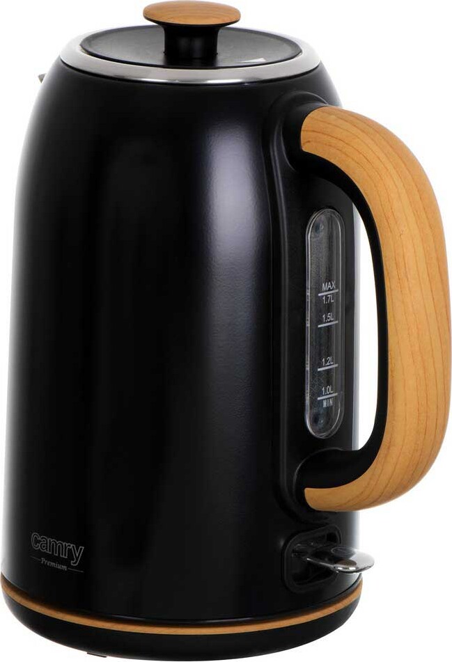 Camry CR 1342 Wasserkocher 1,7 L - STRIX-Sicherheitskontrollsystem, 2200 W, Schwarz