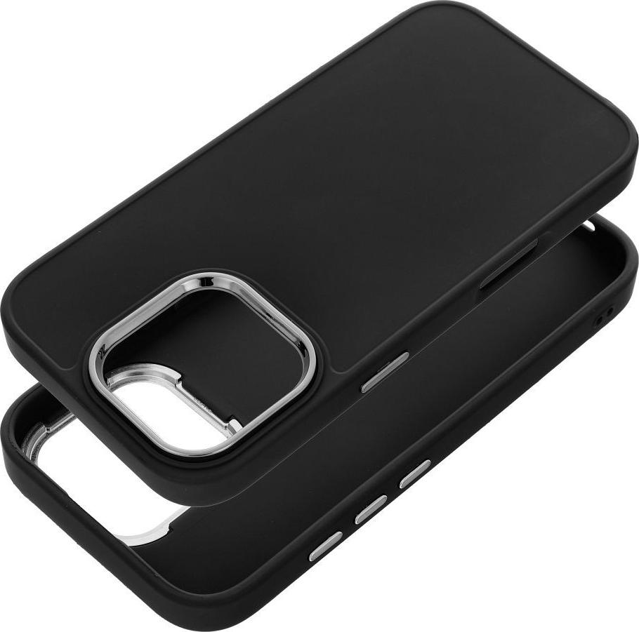 Puzdro na mobilný telefón FRAME vhodné pre IPHONE 16e (SE 4 2025) čierne