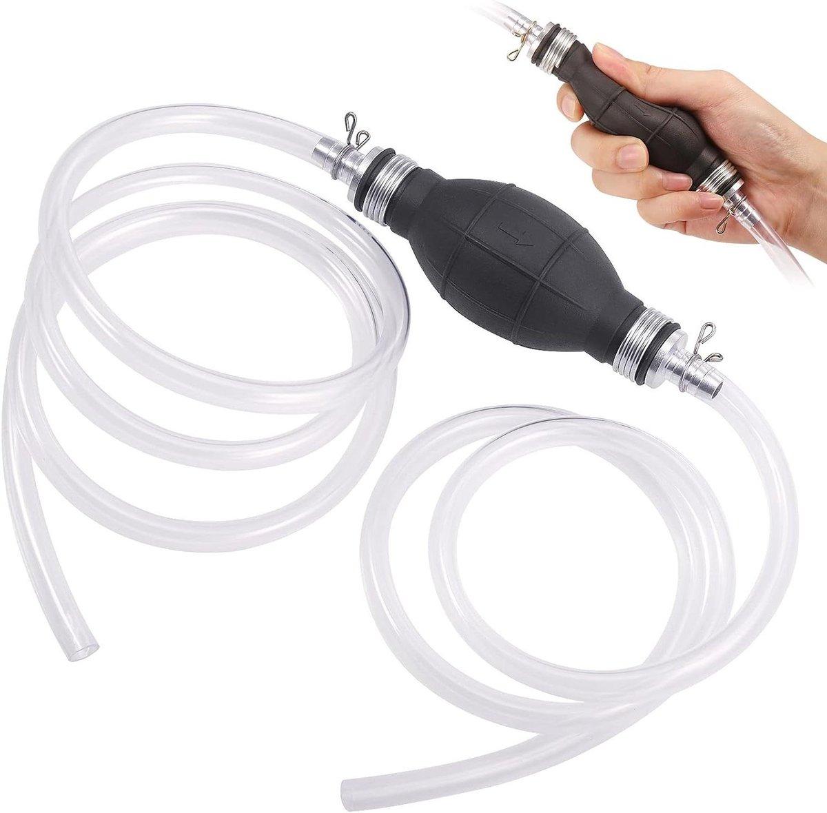 Bolt Edge Manuelle Siphonpumpe mit PVC-Rohr für Kraftstoff – verbesserte manuelle Dieselpumpe für Aquarien (10 mm)