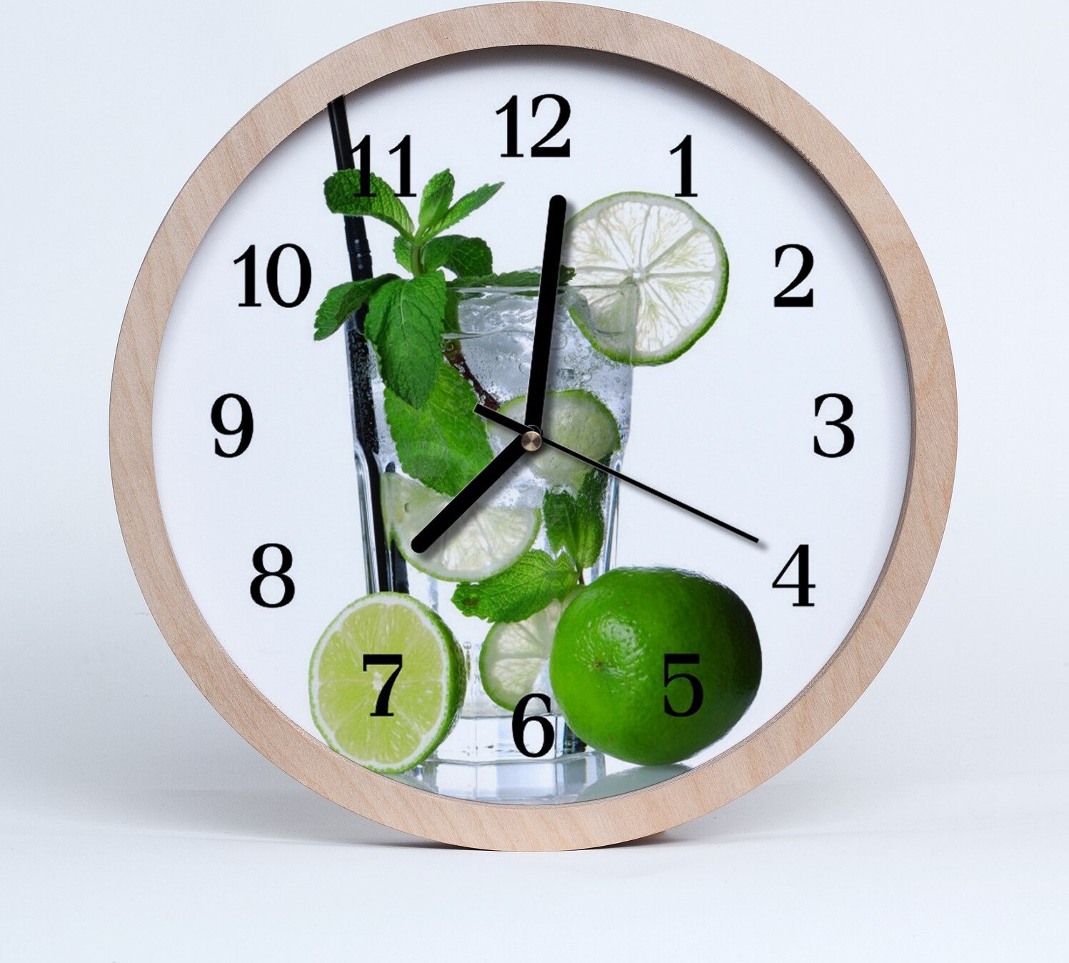 tulup Holzuhr 30fi cm wanduhr - Kalkminze Küche zdo-30-15950711