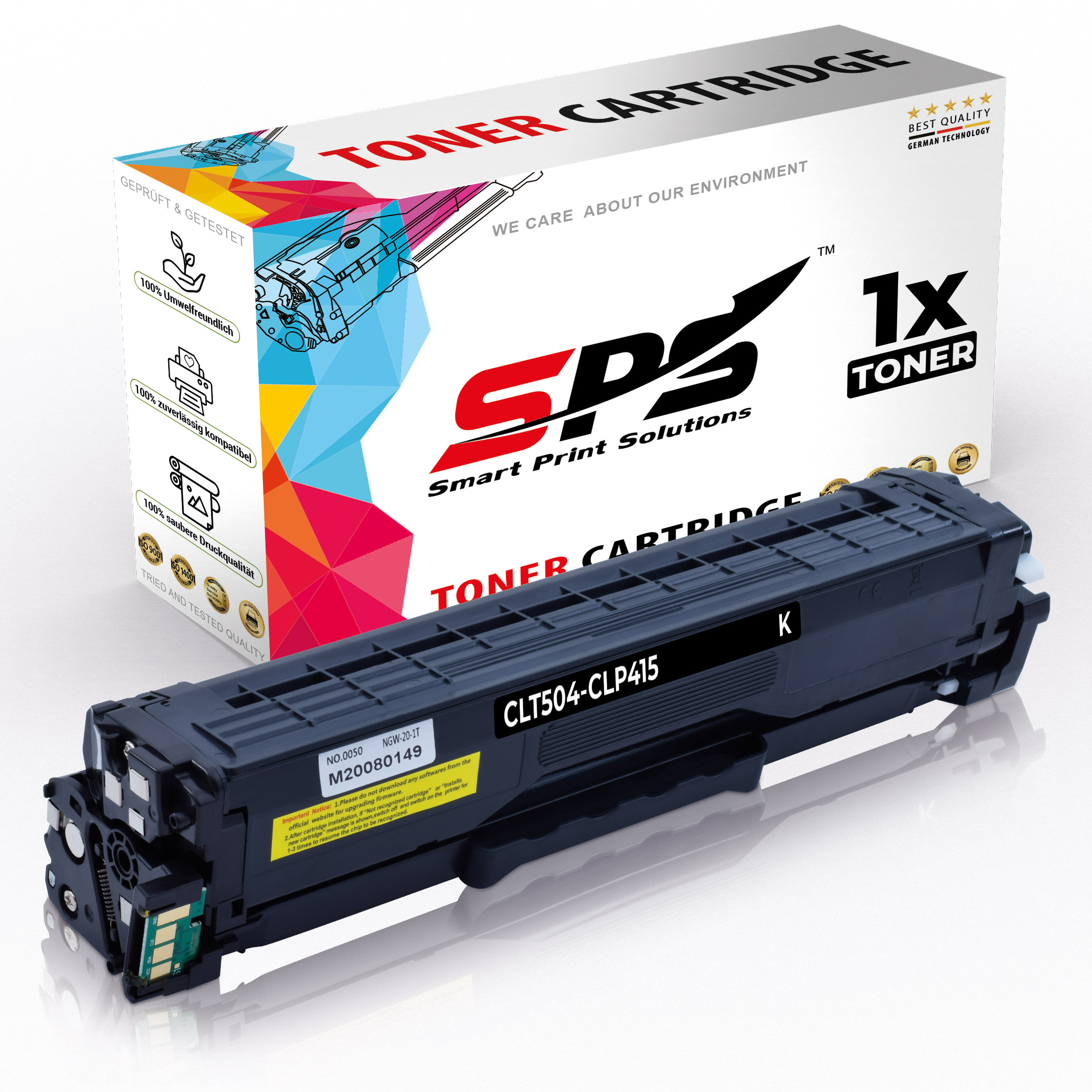 1x Cartridge/Chip Black kompat.zu CLT-K504S für SAMSUNG C1810W 