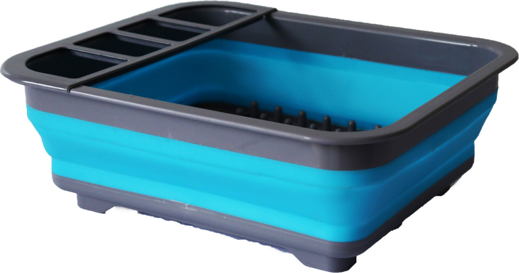 Abtropfgestell Koopman Excellent Housewares, Polypropylen, 38x32x52 cm, hellblau