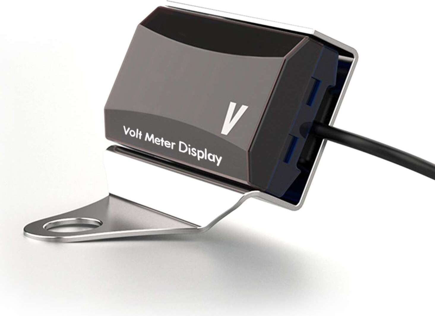 Motocyklový digitálny voltmeter DC 10-150V LED displej Vodotesný tester napätia batérie Monitorovací merací prístroj s držiakom