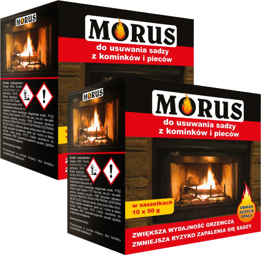 Bros, Morus Proszek do usuwania sadzy z kominków i pieców, 50g