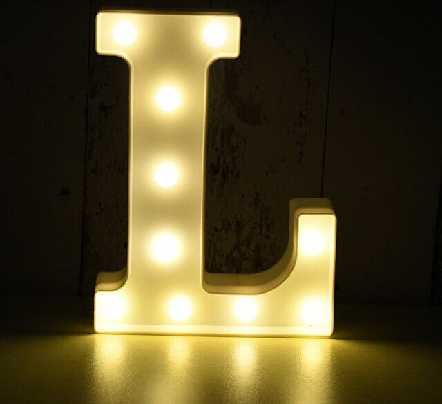Kopper-24 LED Leuchtbuchstabe 3D, 22 cm Buchstabe L 2625
