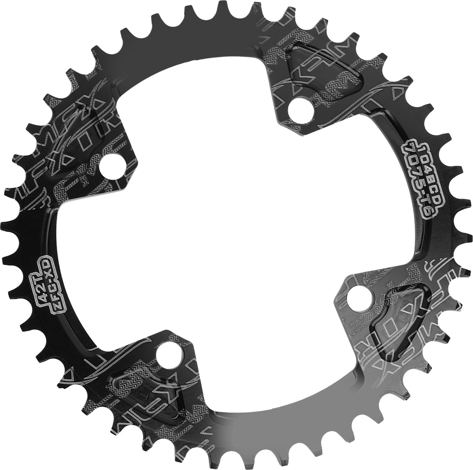 Cocosity 104BCD Kettenblatt für die Kurbelgarnitur,Kettenblatt für die Kurbelgarnitur,MTB-Kettenblatt,42T MTB-Kettenblatt,positives und negatives Kettenblatt,Fahrradzubehör