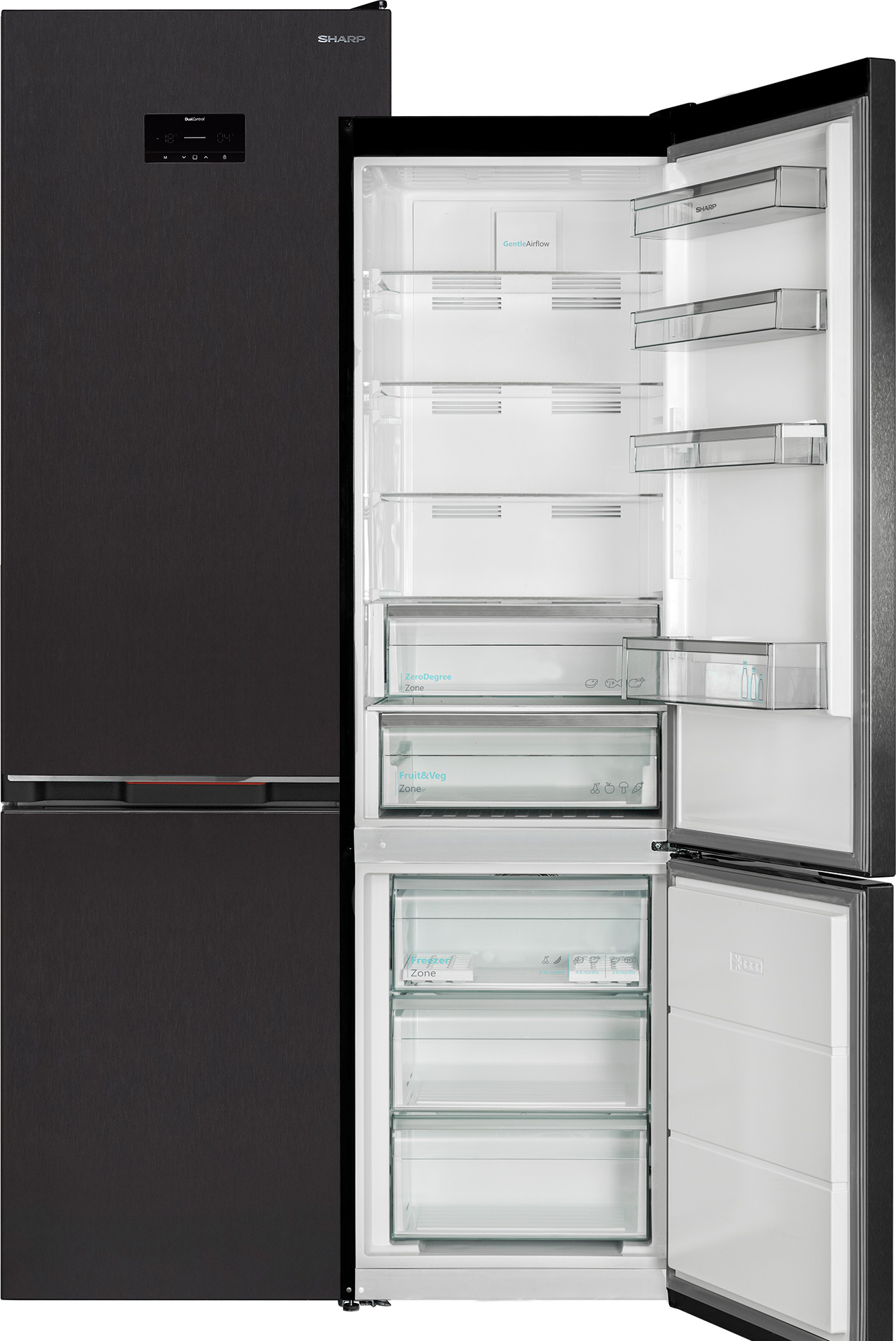 Kombinovaná chladnička s mrazničkou Sharp SJ-BA20DHXAD-EU