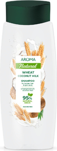 Aroma Cosmetics AD Shampoo fr sprdes Haar und Spliss Weizen- und Kokosmilch