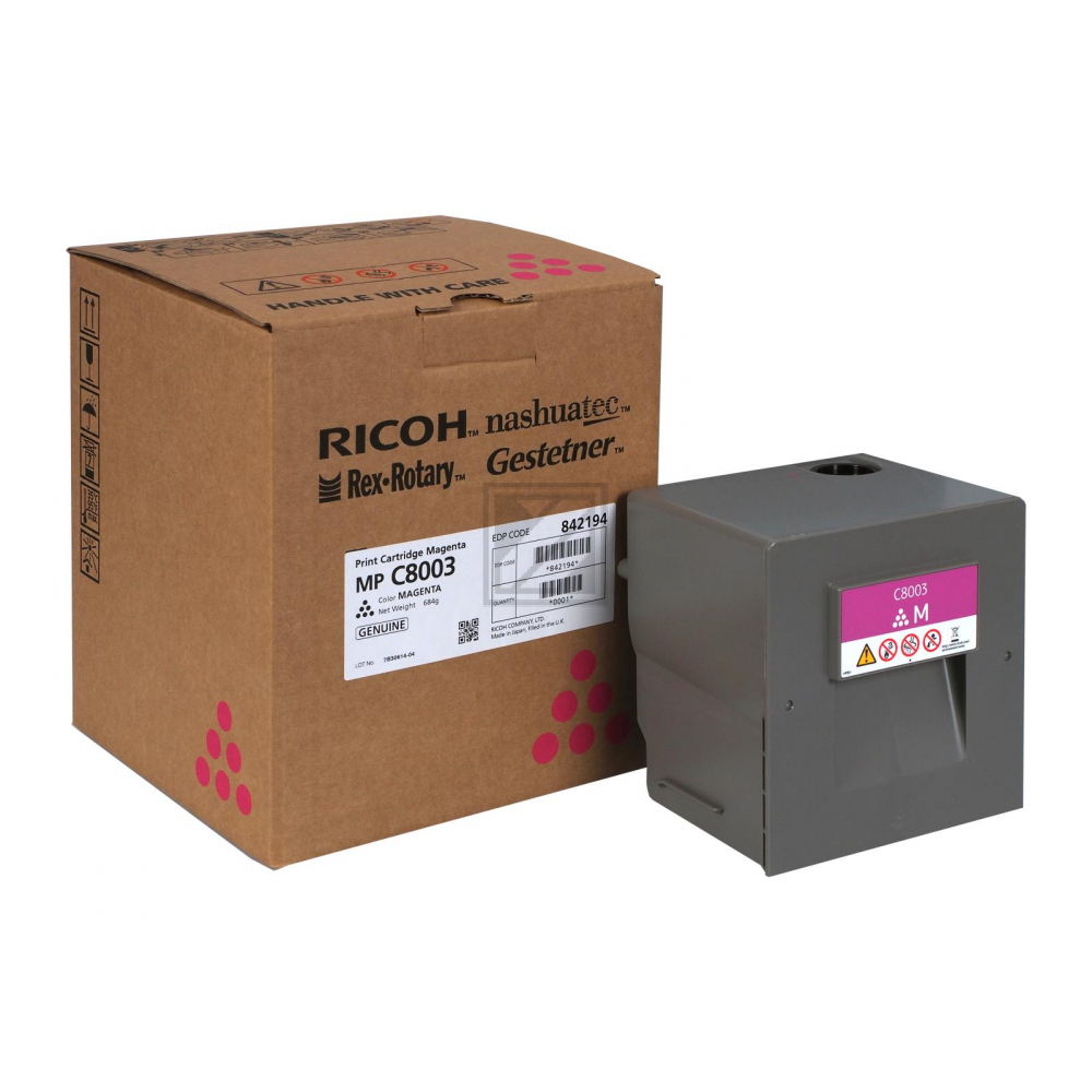 Ricoh 842194 Toner magenta, 26 000 strán 5% pre Ricoh MP C 6503