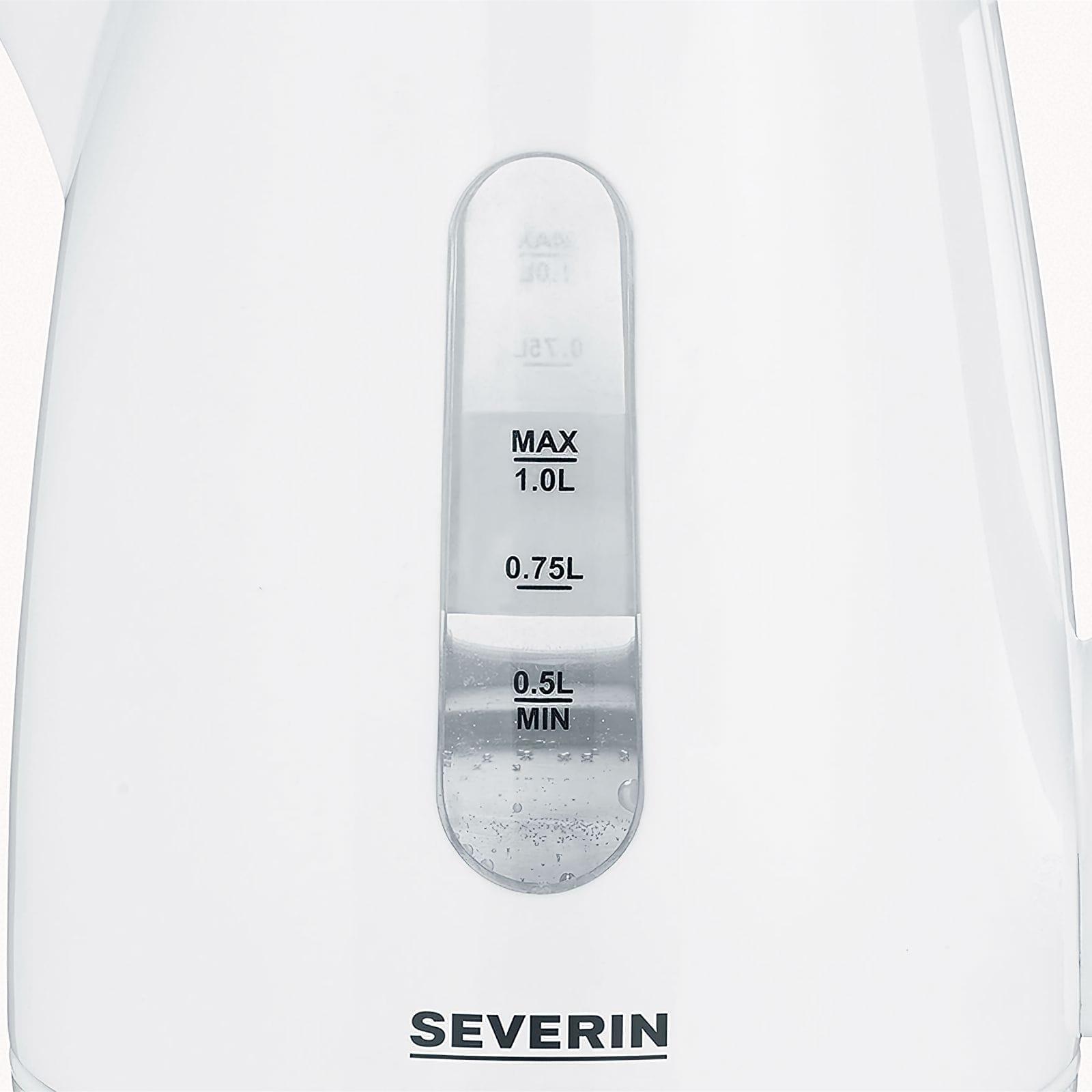 Severin Wasserkocher WK 3411 weiß Wasserkocher Wasserkocher Mit Temperatureinstellung Wasserkocher Edelstahl Wasserkocher Glas 10003411000