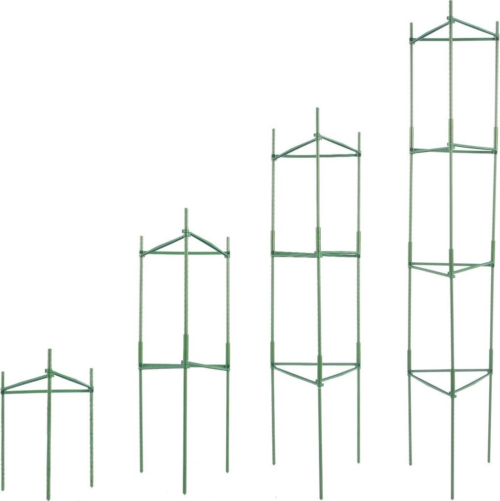 VEVOR 6er-Pack Tomatenkäfige für den Garten 48" Tomatenpflanzen-Stützpfähle Käfig