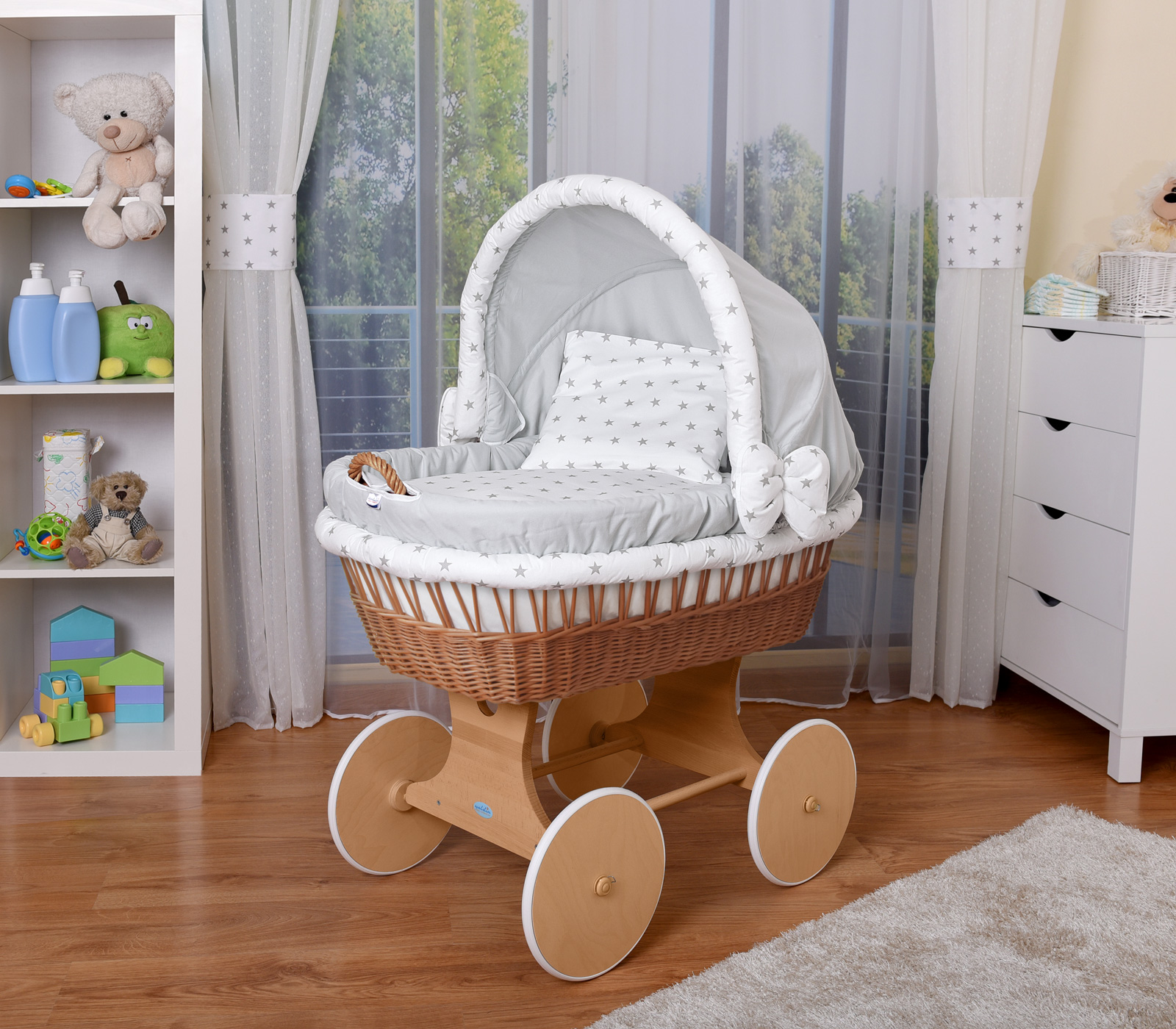 Baby & Kind Babyartikel Baby & Kindermöbel Babybetten Wiegen Stubenwagen für Jungs Komplettset mit Bezug 