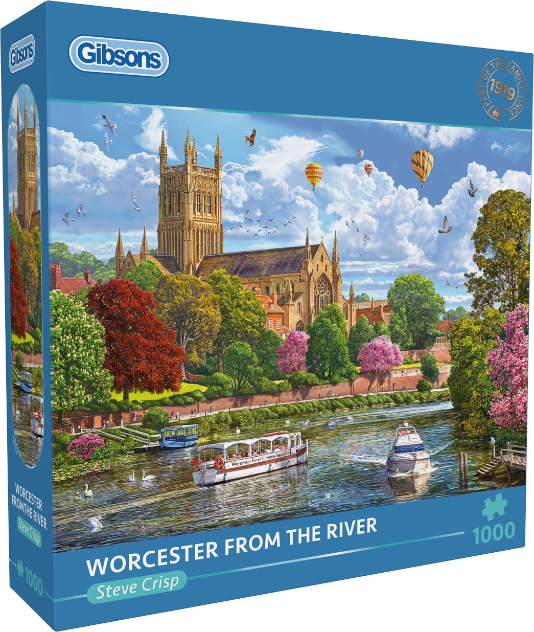 Gibsons Puzzle Worcester from the River 1000 Teile Puzzle