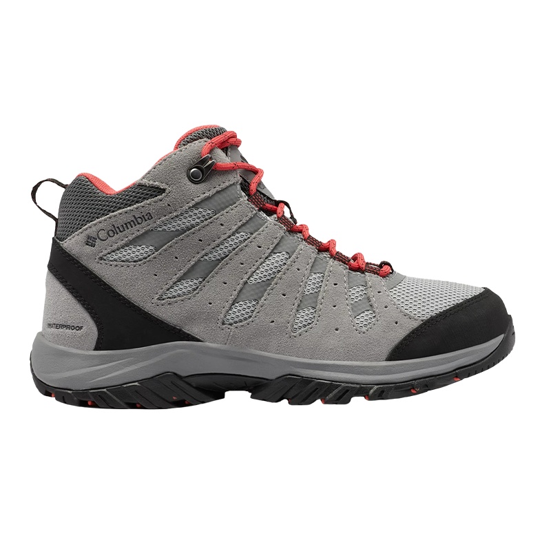 Columbia Dámska outdoorová obuv Hiking Mid Waterproof Redmond, farba:Grey, veľkosť topánok:EUR 41, položka:-088 steam / red coral