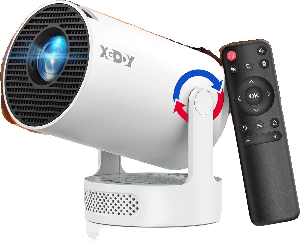 Projektor, jas 10000 lúmenov, rozlíšenie 1280 x 720 dpi, veľkosť projekcie 40-130 palcov, výkon 30 W, 1G RAM